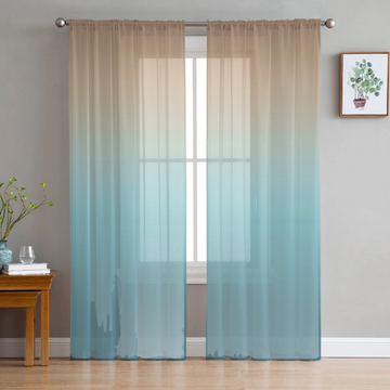 Beach budget sheer curtains
