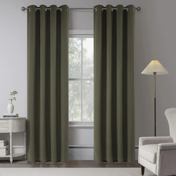 Gray budget opaque curtains