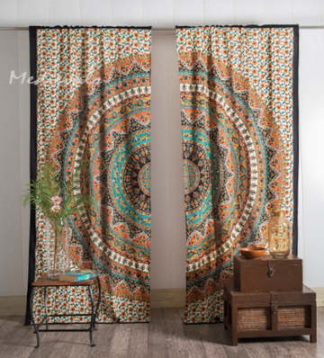 Mandala premium opaque curtains