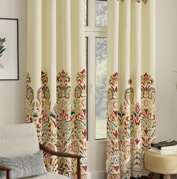 Floral budget opaque curtains