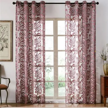 Pink budget sheer curtains