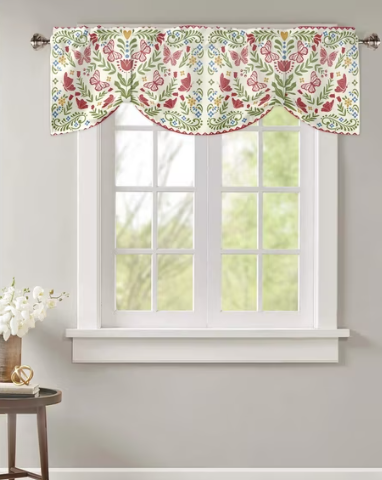 Butterfly valances