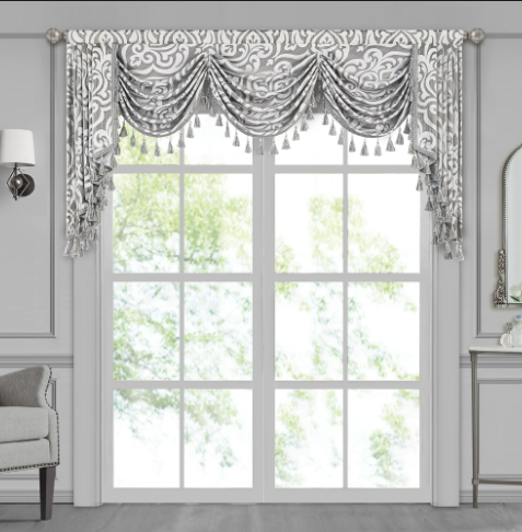Classic gray valances