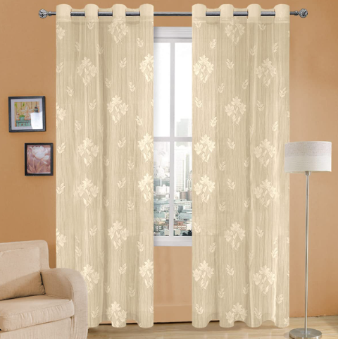 Gold budget sheer curtains