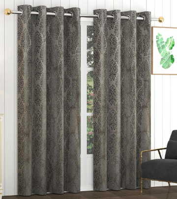 Black budget opaque curtains