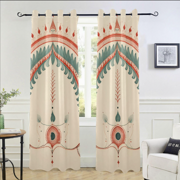 Cream premium opaque curtains